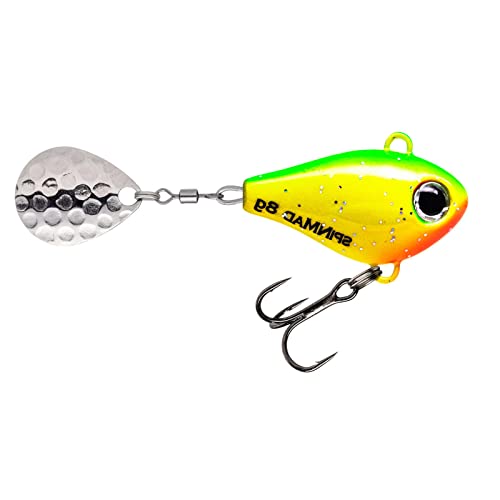 SpinMad Jigmaster Bleikopfspinner 8g - Jig Spinner, Farbe Lieblingsköder:Green Lemon von SpinMad