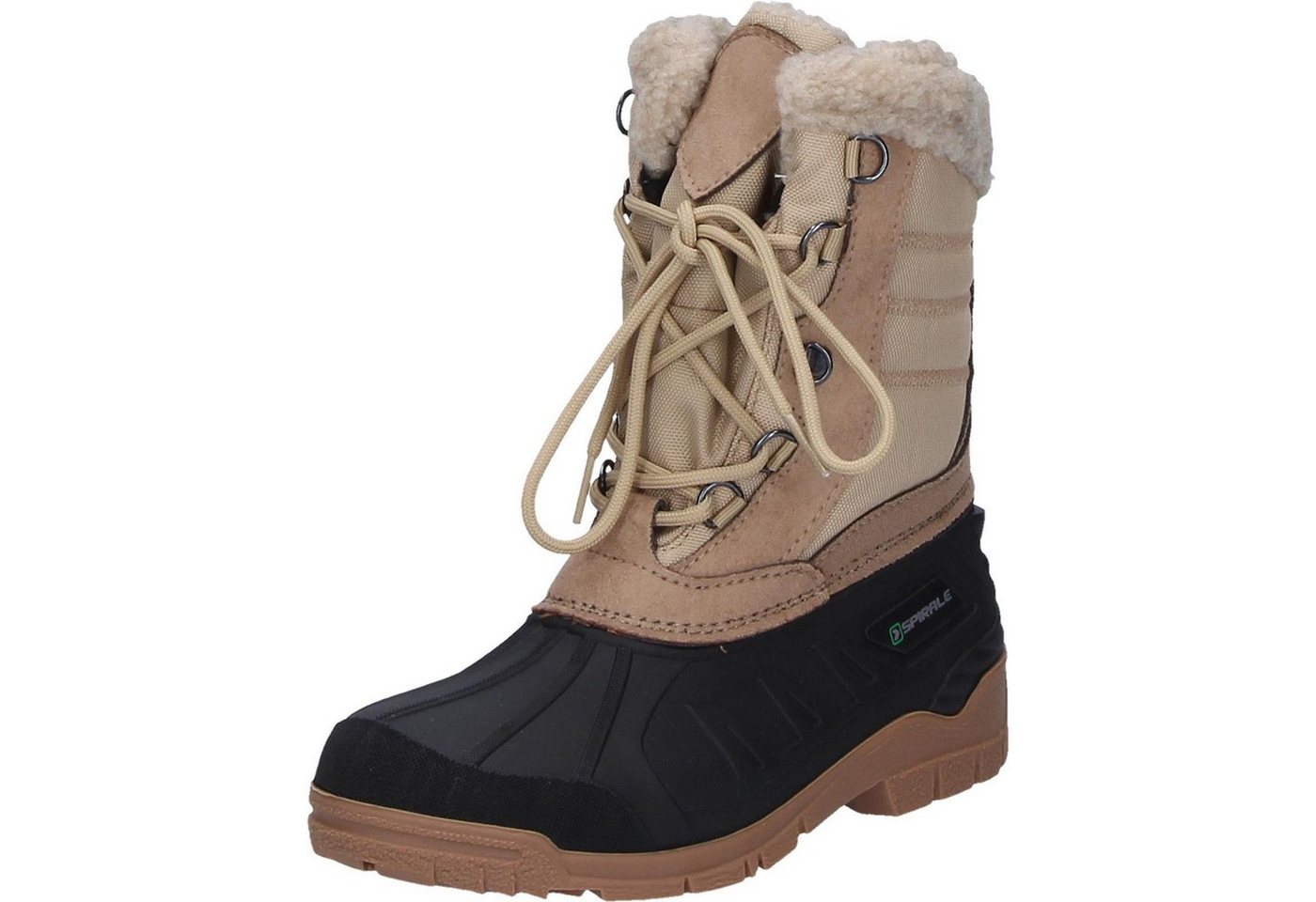 Spirale Nora Winterstiefel Tina beige gefüttert Gummistiefel von Spirale