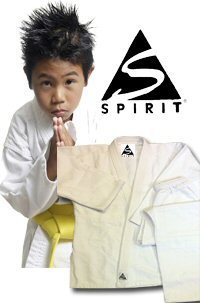 Karateanzug 9 Unzen aus 100% Baumwolle, Weiß 000/110 cm Karateanzug 9 Unzen aus 100% Baumwolle, Weiß 000/110 cm von Spirit Sports