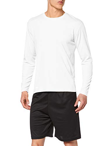 Spiro Herren Quick Dry Performance Langarm T-Shirt, Weiß, XL Spiro Herren Quick Dry Performance Langarm T-Shirt, Weiß, XL von Result