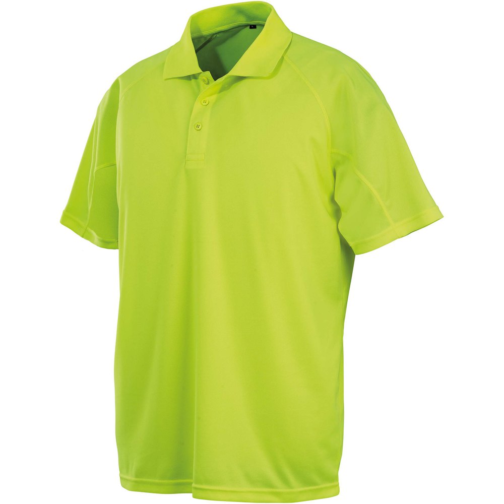 Spiro Performance Aircool Short Sleeve Polo Gelb XL Mann von Spiro