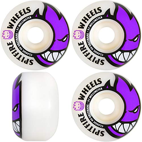 Spitfire Wheels Spitfire Skateboard-Rollen Bighead weiß/violett 54 MM von Spitfire Wheels