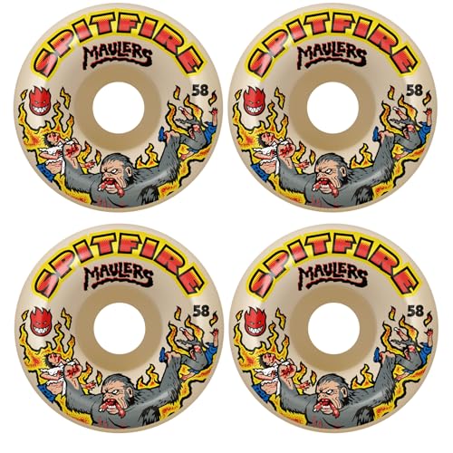 Spitfire Maulers F4 99A Skateboard-Räder, 58 mm, konisch, natürlich von Spitfire