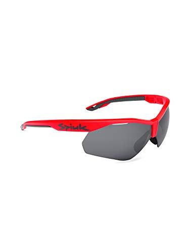 Spiuk Ventix-K Brille für Erwachsene, Unisex, Rot/Schwarz, Standard von Spiuk