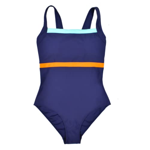 Soaked Damen Badeanzug Blau , 20 von Splash About