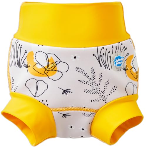 Splash About Happy Nappy Wiederverwendbare Schwimmwindel, Flower Meadow, 3-6 monate von Splash About