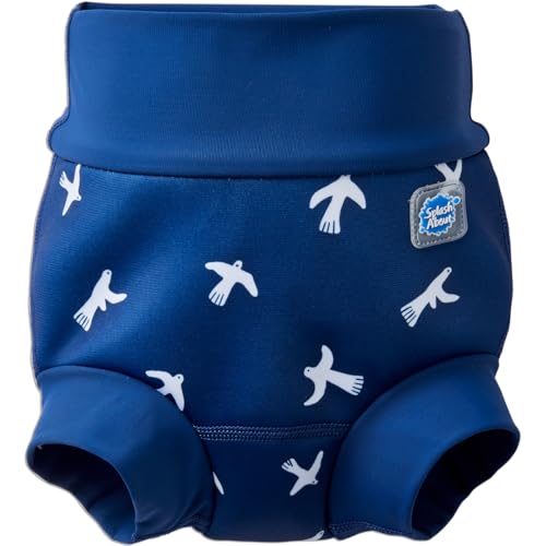 Splash About Happy Nappy Duo Wiederverwendbare Schwimmwindel, White Birds, 12-24 monate von Splash About