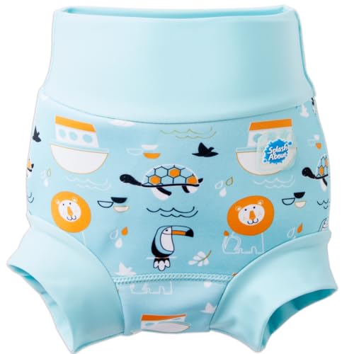 Splash About Happy Nappy Wiederverwendbare Schwimmwindel, Noah's Ark, 12-24 monate von Splash About