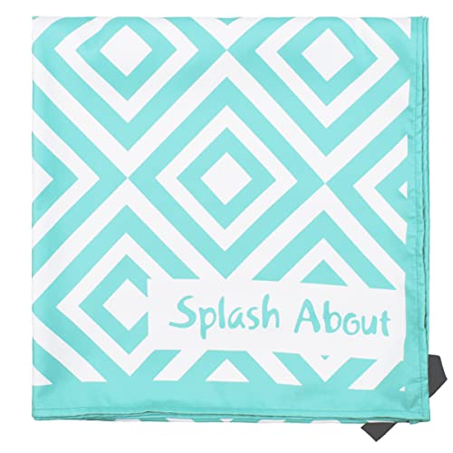 Splash About Strandtuch mit geometrischem Muster Handtuch, Blau-Aruba Blue, Einheitsgröße von Splash About