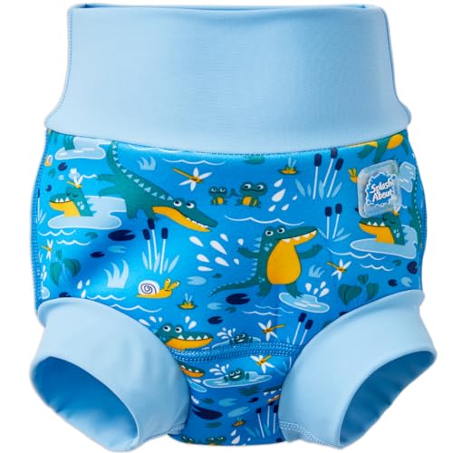 Splash About Happy Nappy Wiederverwendbare Schwimmwindel, Crocodile Swamp, 6-12 monate von Splash About