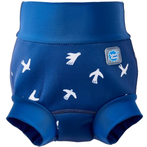 Splash About Happy Nappy Wiederverwendbar Schwimmwindel, White Birds, 3-6 monate von Splash About