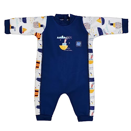 Splash About Warm in One Baby Erwärmen Wetsuit, Tug Boats, 3-6 Monate von Splash About