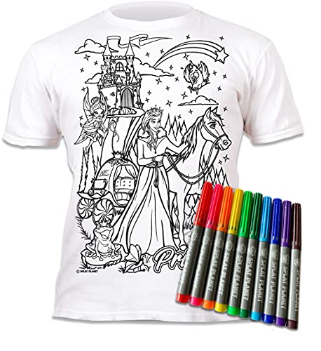 Splat Planet Prinzessin Märchen T-Shirt Malvorlagen Mit 10 Ungiftigen, Waschbaren Zauberstiften – Färben Sie Ihr Eigenes T-Shirt, Färben Und Auswaschen Und Wieder Färben Kindergeburtstag (7-8 Years) Splat Planet Prinzessin Märchen T-Shirt Malvorlagen Mit 10 Ungiftigen, Waschbaren Zauberstiften – Färben Sie Ihr Eigenes T-Shirt, Färben Und Auswaschen Und Wieder Färben Kindergeburtstag (7-8 Years) von Splat Planet