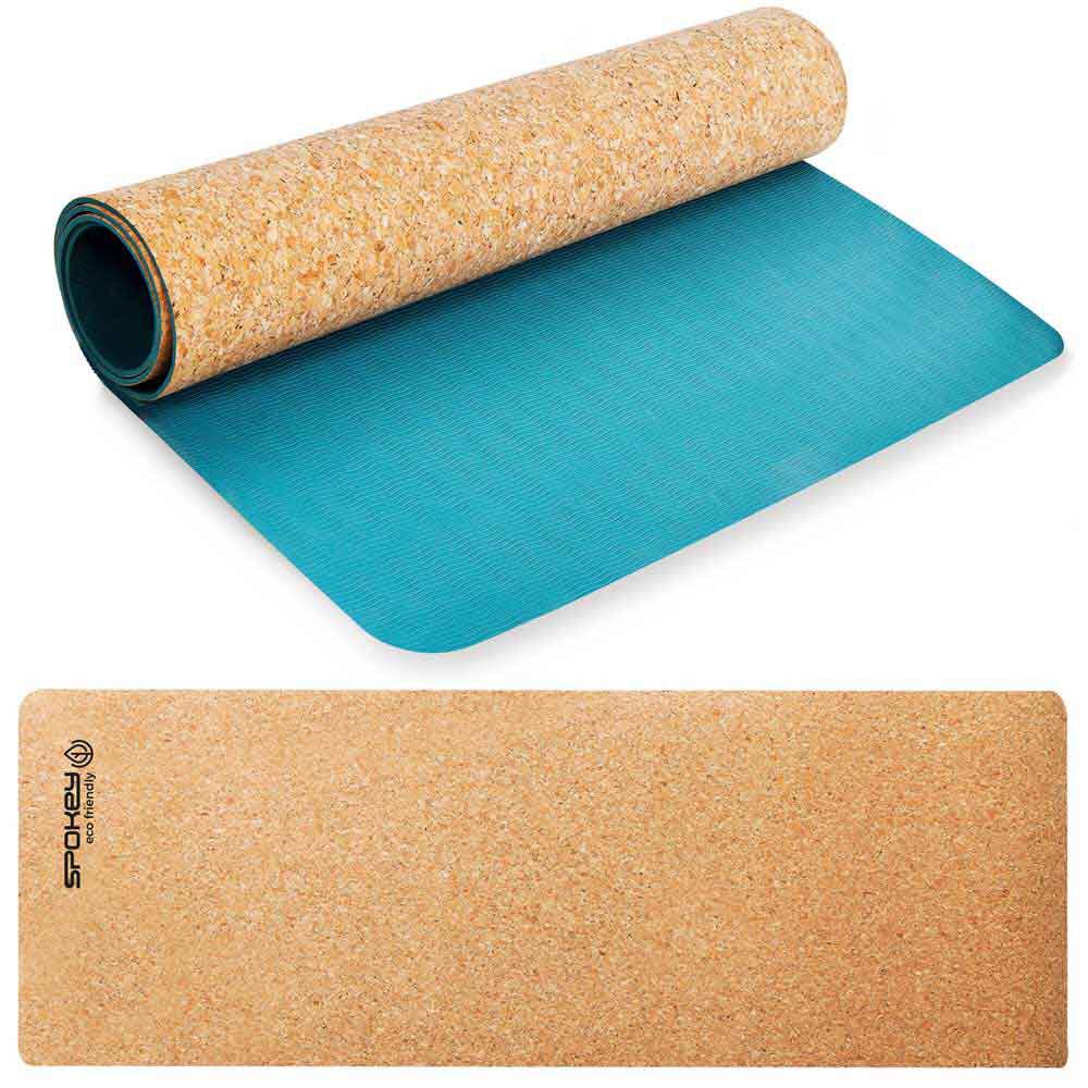 Spokey Savasana Mat Beige,Blau 180x60x0.4 cm von Spokey