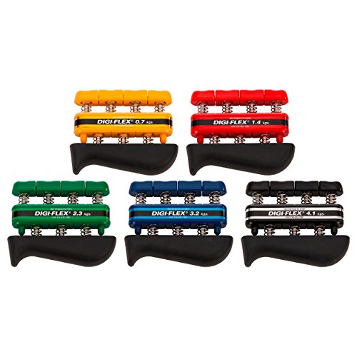 Digi-Flex Handtrainer-Set Fingertrainer Unterarmtrainer Fingerhantel, 5 Stärken Digi-Flex Handtrainer-Set Fingertrainer Unterarmtrainer Fingerhantel, 5 Stärken von Sport-Tec