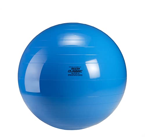 GYMNIC Gymnastikball Sitzball Yogaball Bürostuhl Büroball Fitnessball 65 cm BLAU von GYMNIC