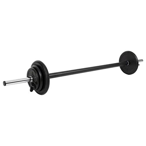 Get-Fit Langhantel-Set, Hantelscheiben Langhantelstange Hantel Gewichte, 18 kg Get-Fit Langhantel-Set, Hantelscheiben Langhantelstange Hantel Gewichte, 18 kg von Sport-Tec