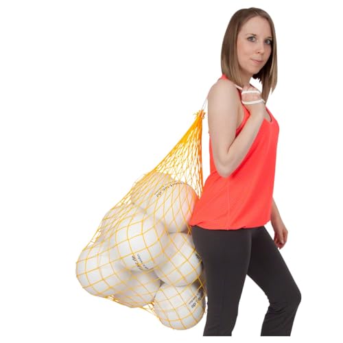 Sport-Tec Ballnetz Balltragenetz Balltasche für 10-12 Bälle Fußbälle Handbälle, GELB Sport-Tec Ballnetz Balltragenetz Balltasche für 10-12 Bälle Fußbälle Handbälle, GELB von Sport-Tec