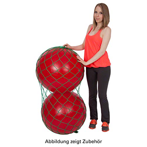 Sport-Tec Ballnetz für 2 Gymnastikbälle Aufbewahrungshilfe Transporttasche Aufhängung GRÜN von Sport-Tec