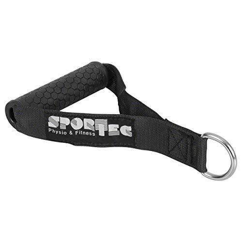 Sport-Tec Kabelzug Griff, Handgriff für Seilzug, Einhandgriff für Widerstandsbänder, gummiert, schwarz Sport-Tec Kabelzug Griff, Handgriff für Seilzug, Einhandgriff für Widerstandsbänder, gummiert, schwarz von Sport-Tec