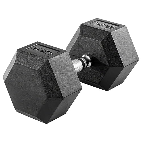 Sport-Tec Hex Kompakthantel aus Gummi, 27,5 kg, Hexagon-Hantel von Sport-Tec