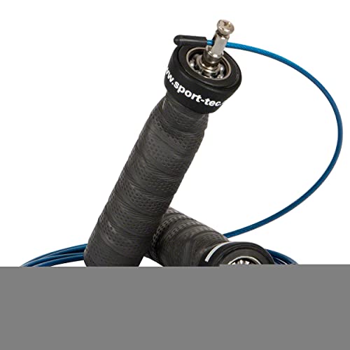 Sport-Tec Speed Rope Hüpfseil Springseil individuell einstellbar verstellbar für Fitness-Training inkl. 2 Gewichten von Sport-Tec