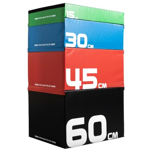 Sport-Tec Sprungtrainer Soft Plyo Box-Set, 4-TLG., stapelbar, 15-60 cm Sport-Tec Sprungtrainer Soft Plyo Box-Set, 4-TLG., stapelbar, 15-60 cm von Sport-Tec