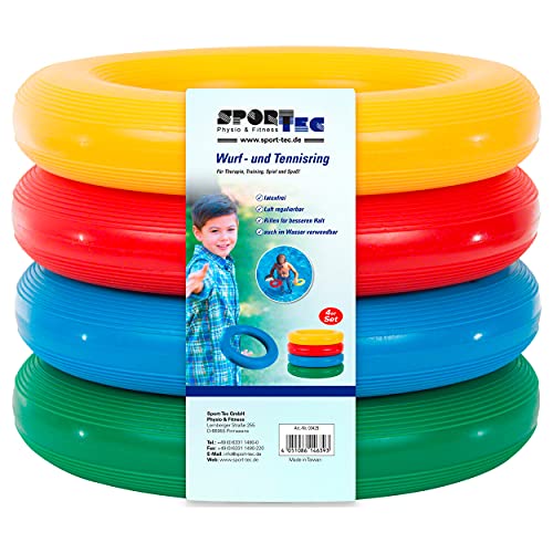 Sport-Tec Wurf- und Tennisringe ø18 cm, 4er Set Sport-Tec Wurf- und Tennisringe ø18 cm, 4er Set von Sport-Tec