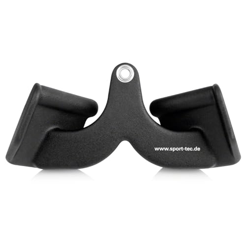 Sport-Tec ergonomischer Rudergriff, Seilzug Krafttraining Muskelaufbau Bizeps Curls, 31,5x16 cm von Sport-Tec