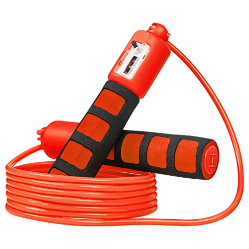 Springseil mit Zähler, verstellbar, 280 cm, Hüpfseil, Jump Rope von Sport-Tec