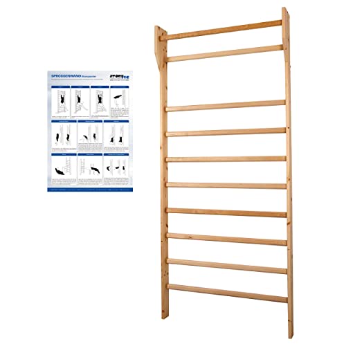 Sprossenwand Kletterwand Turnwand Klettergerüst Gymnasik Fitness, 100x230 cm Sprossenwand Kletterwand Turnwand Klettergerüst Gymnasik Fitness, 100x230 cm von Sport-Tec
