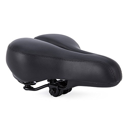 Sport Tent Fahrradsattel Groß Sattel Hohl Fahrradsitz gepolstert Schaum Cityradsättel Stoßdämpfend Tourensattel Komfort für MTB Trekking Damen Herren Schwarz Sport Tent Fahrradsattel Groß Sattel Hohl Fahrradsitz gepolstert Schaum Cityradsättel Stoßdämpfend Tourensattel Komfort für MTB Trekking Damen Herren Schwarz von Sport Tent