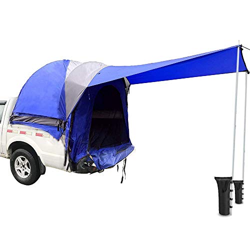 SportTent LKW-Zelt Wasserdichtes Truck, mit Markise, Außenzelt und 2 Stücke Anker Sandsäcke Bett Camping Angeln Wandern/Caving Picknick Reisen von Sport Tent