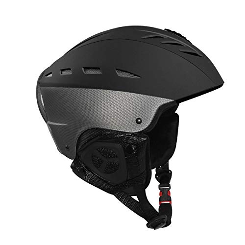 Sport Tent Skihelm Erwachsene Snowboardhelm Ski Sport Helm Skifahren (Medium (55-58cm), Schwarz) von Sport Tent