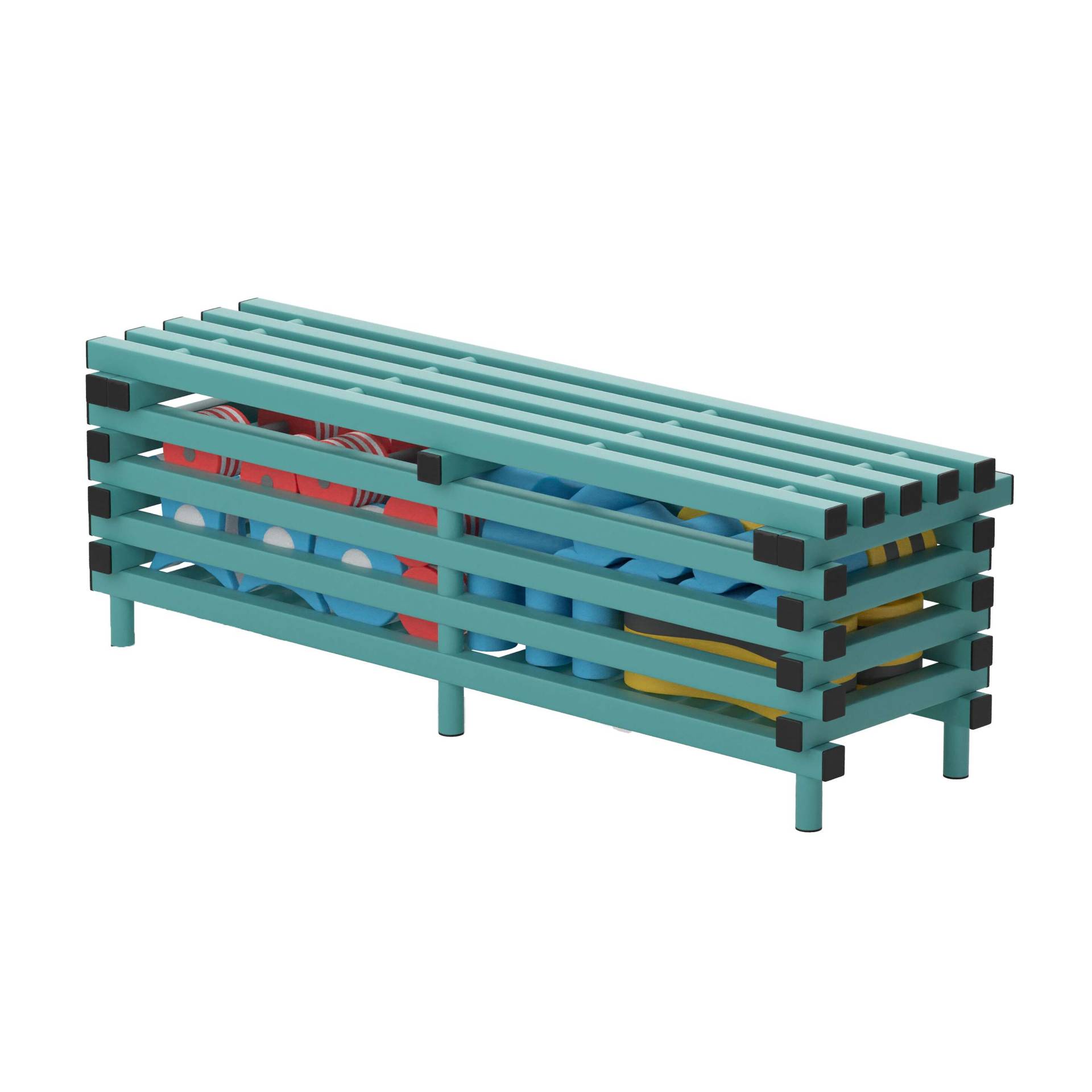 Sport-Thieme Aufbewahrungsbank by Vendiplas, Aqua Sport-Thieme Aufbewahrungsbank by Vendiplas, Aqua von Sport-Thieme