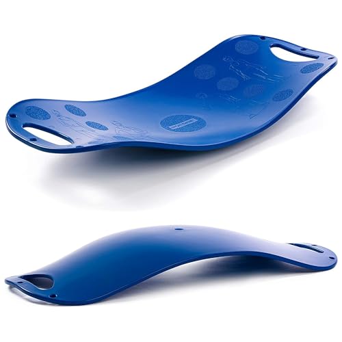 Sport-Thieme Balance Board Fit | Belastbar bis 200 kg | Ganzkörper- und Gleichgewichtstraining | Blau | 1,4 kg | (LxBxH): 65,5x28,4x7 cm | thermoplastischer Kunststoff von Sport-Thieme