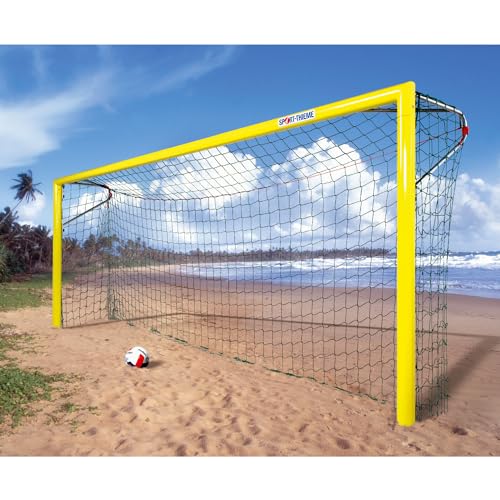 Sport-Thieme Beachsoccer-Tornetz | Passend für Beach-Soccer-Tor 5,49x2,21 m | Einfache Befestigung, besonders robust | 80 cm Oben, 150 cm unten | Leinenstärke 4 mm | Quadratische Maschen 12 cm von Sport-Thieme