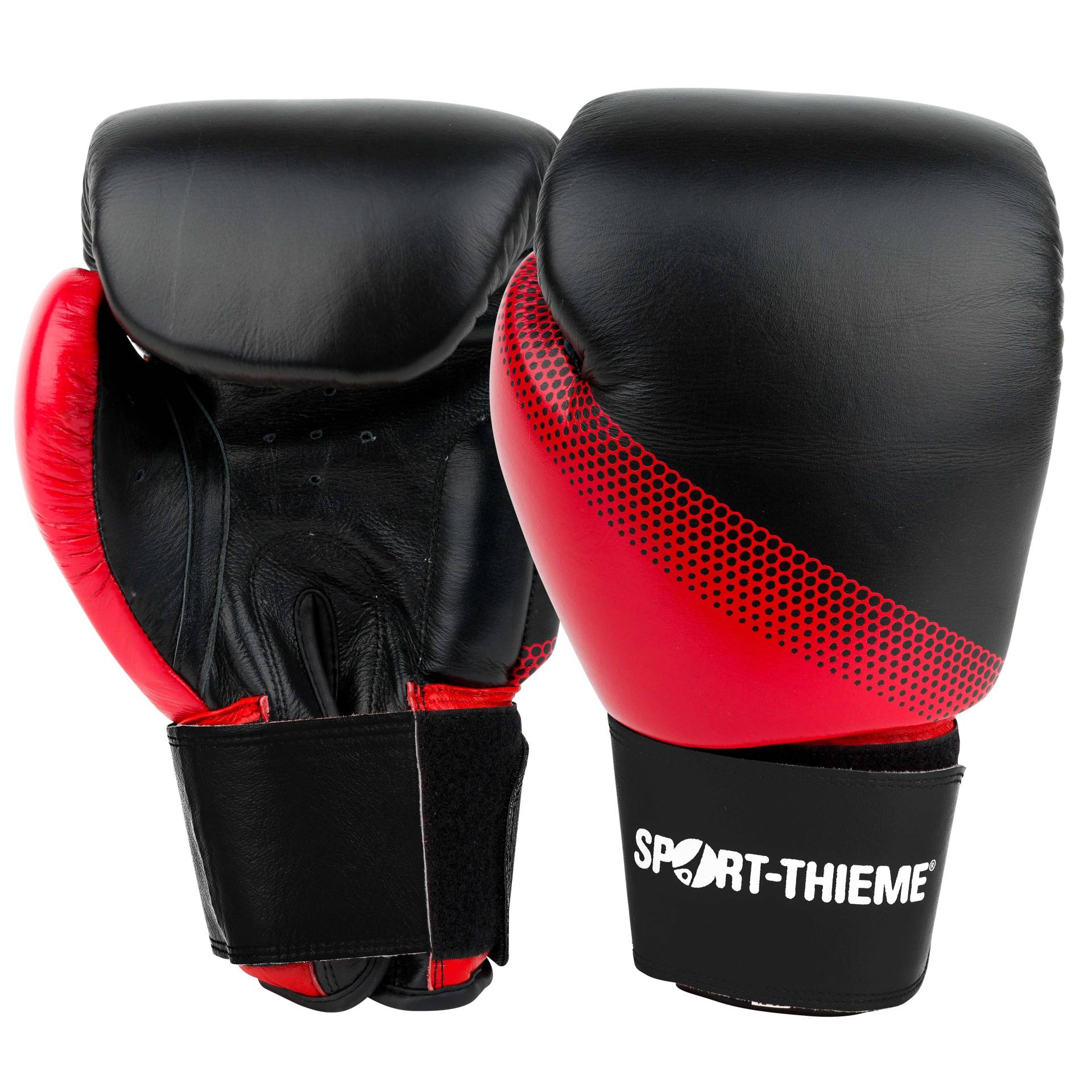 Sport-Thieme Boxhandschuhe "Sparring", 14 oz., Schwarz-Rot von Sport-Thieme