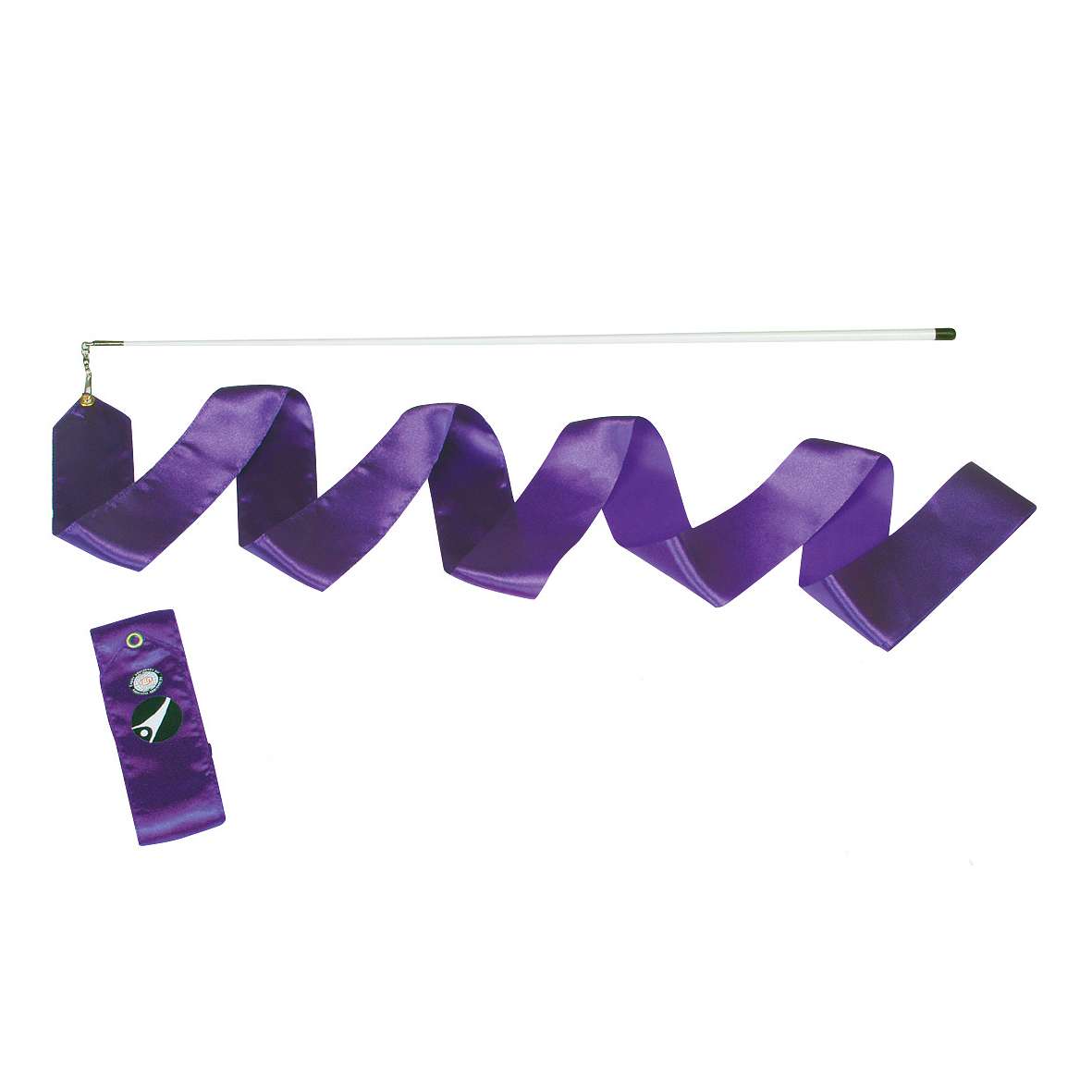 Sport-Thieme Gymnastikband mit Stab "RSG", Violett, 6 m von Sport-Thieme