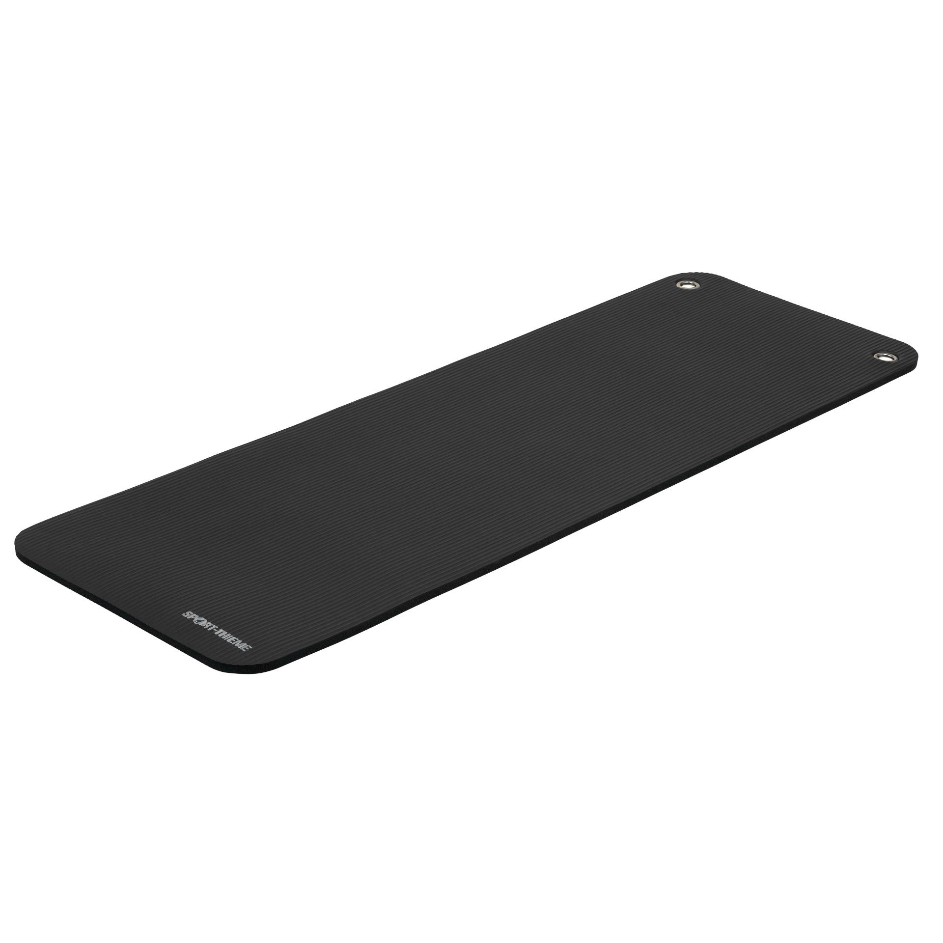 Sport-Thieme Gymnastikmatte "Club 1.5", Schwarz, Mit Ösen Sport-Thieme Gymnastikmatte "Club 1.5", Schwarz, Mit Ösen von Sport-Thieme