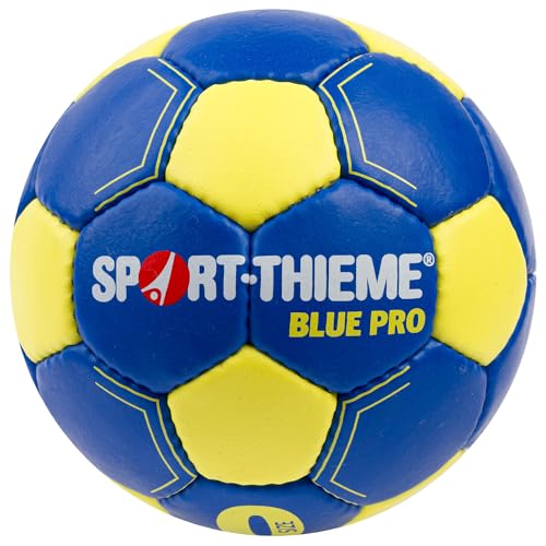 Sport-Thieme Handball Blue Pro | Neue IHF-Norm | Original Koreanisches Wettkampf-Material | Starkes Obermaterial | Griffige Schaumpolsterung von Sport-Thieme