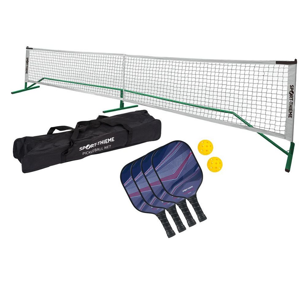 Sport-Thieme Pickleballschläger Pickleball-Set Beginner, Komplett-Set für Einsteigende für in- und outdoor von Sport-Thieme