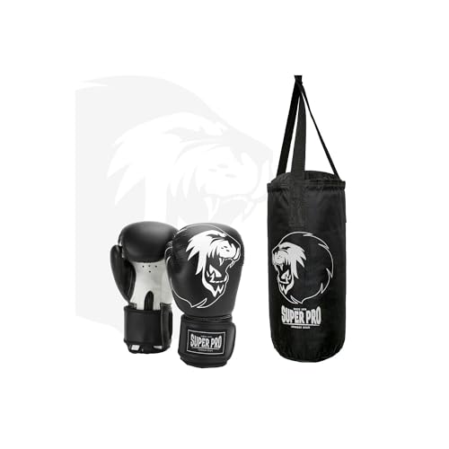 Super Pro Unisex Jugend Boxsack-Set Junior Boxset Kinder, Schwarz, Einheitsgröße Super Pro Unisex Jugend Boxsack-Set Junior Boxset Kinder, Schwarz, Einheitsgröße von Sport-Thieme
