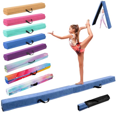 SportBob Schwebebalken für Zuhause, 240cm Balken Turnen Klappbar Tragbar für Kinder Erwachsene, Gymnastik Balken Balance Beam mit Rutschfester Gummiboden für Professionelle Turner oder Anfänger SportBob Schwebebalken für Zuhause, 240cm Balken Turnen Klappbar Tragbar für Kinder Erwachsene, Gymnastik Balken Balance Beam mit Rutschfester Gummiboden für Professionelle Turner oder Anfänger von SportBob