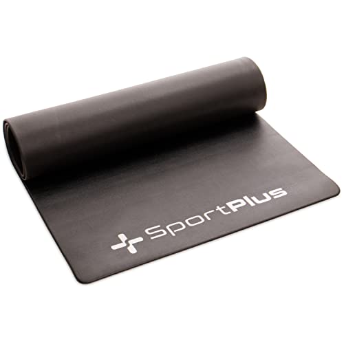 SportPlus Bodenschutzmatte für Heimtrainer, Hometrainer & Fitnessfahrräder, schadstoffgeprüft, strapazierfähig, Maße ca. 120x70x0,6cm (LxBxH) von + SportPlus