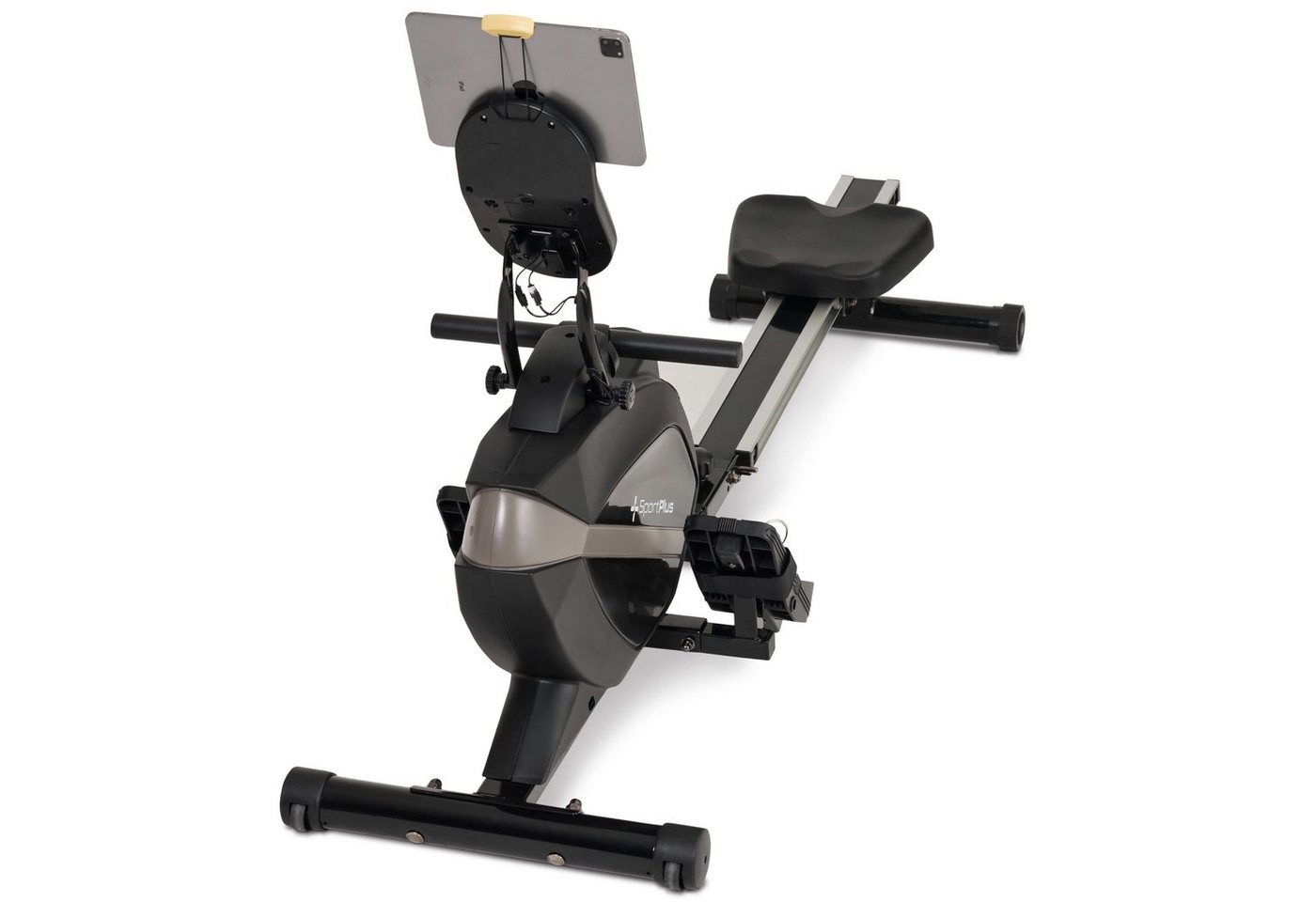 SportPlus Rudergerät SP-MR-1200-B-iE, Rudergerät, App Kompatibilität, klappbar, Magnet, 8 Widerstandsstufen von SportPlus