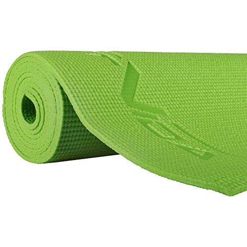 SportVida Yogamatte dünn rutschfest Fitnessmatte für Yoga Pilates Gymnastikmatte Matte aus Schaumstoff PVC | 173 x 60 cm | Dicke 0,4cm / 0,6cm | Farbenauswahl (Grün, 0,4 cm) von SportVida