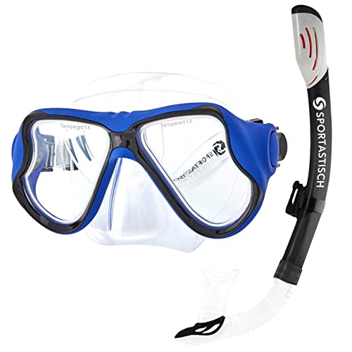SPORTASTISCH Profi Schnorchelset „Snorkel Star“ Anti-Fog Taucherbrille mit Schnorchel, Tauchset Schnorcheln Erwachsene Damen Kinder 10 Jahre von Sportastisch