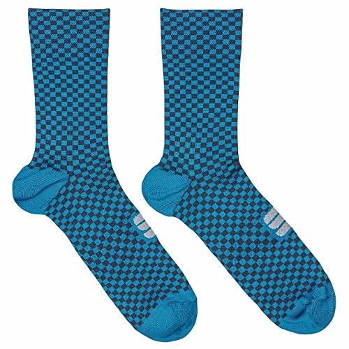 Sportful 1122021 CHECKMATE SOCKS Socks Unisex Blaues Meerblau XL von Sportful