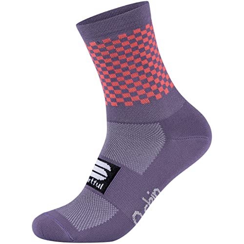 Sportful 1123045-537 CHECKMATE SOCKS Unisex Socks MULLED GRAPE S von Sportful